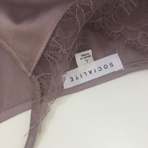 Cute lingerie style purple tank! M/L